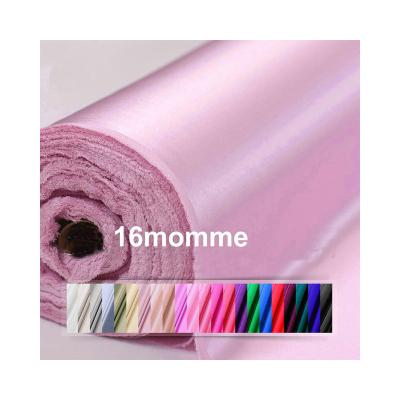 China Breathable 60 Colors 16 Mm Silk Fabric Wholesale Satin Charmeuse Silk Fabric for sale