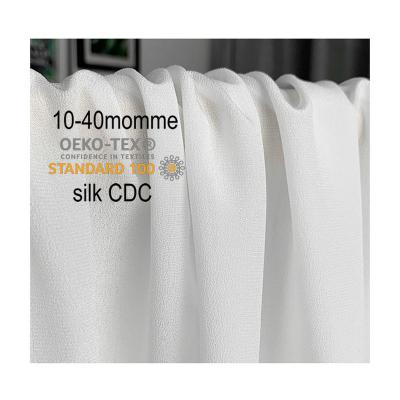 China 10mm To 40 Mm Nature Breathable Undyed Color 100 Pure Silk Crepe De Chine Fabric for sale