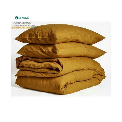 China 100% Linen French Duvet Cover Non-Toxic High Density Linen Duvet Cover Set Bedding Set With Binding Execution for sale