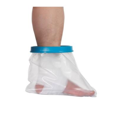 China PVC Adults Hotel Silicone Foot Reusable Waterproof Foot Protector Short Leg Shower Bag for sale