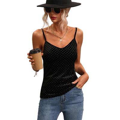 China Fashion Tank Tops Summer Sleeveless Breathable Ladies Sexy Women's Sexy V-Neck Strap V-Neck Top for sale