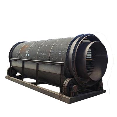 China Building Material Shops 100-300 T Sand Sand And Stone Rotary Screen Earth Rock Separator Shaftless Drum Screen Trommel Mesh Steel for sale