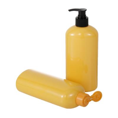 China Packaging and printing services OEM 500ML bottle shampoo shower spray bottle oval PET bottle for sale