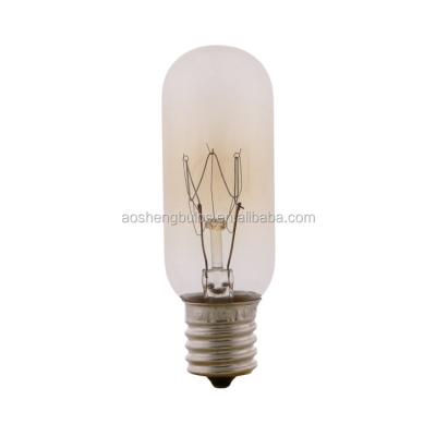 China Brass T25 Tube Lighting 25W Oven Incandescent Refrigerator Bulb The 40 Watt Bulb Of Carbon Black Machine Oven Bulb for sale