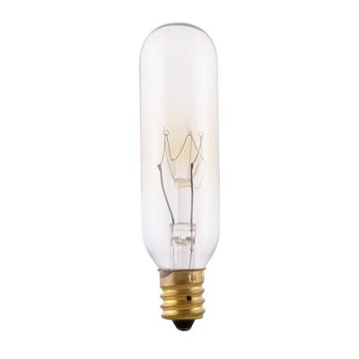 China Brass Tubular Incandescent Light Bulb T6.5 Min Bulb T20 T20 Clear Incandescent Incandescent Light Bulb For Refrigerator Salt Lamp for sale