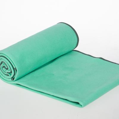 China Non Slip Non Skid Sheared Suede Fabric Sports Quick Dry Yoga Mat Towel for sale