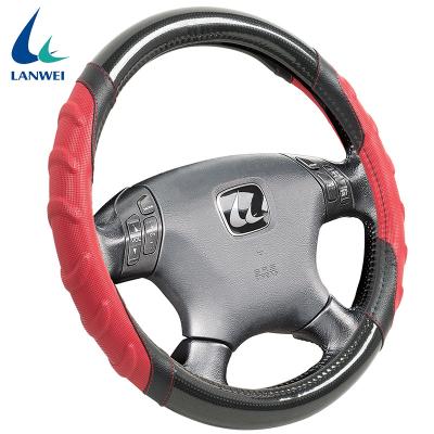 China Factory Supply Car PU Leather Anti-Slip PVC Anti-Slip Steering Wheel Cover for sale