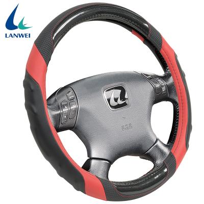 China Factory Supply Good Quality Car PU Leather Eco-friendly PVC Steering Wheel Cover for sale