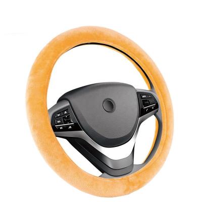 China Good Quality Fur Steering Wheel Cover Comfy Feeling Wool for sale