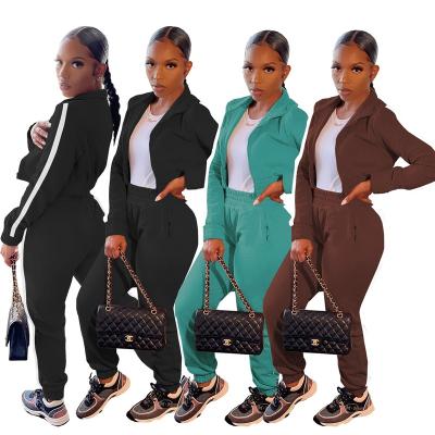 China 2021 Women Autumn Anti-Static 2 Piece Pant Set Clothing Biker Shorts Outfits Wholesale Custom Sweat Suit Jogging Sets 2 Piece Pant Set Set Outfits for sale