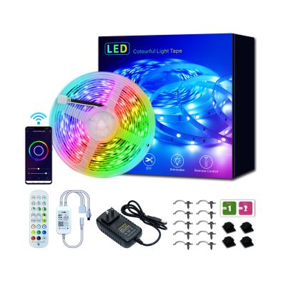 China Indoor and outdoor decoration hot sale colorful rgb led light strip waterproof 12v led strips for sale