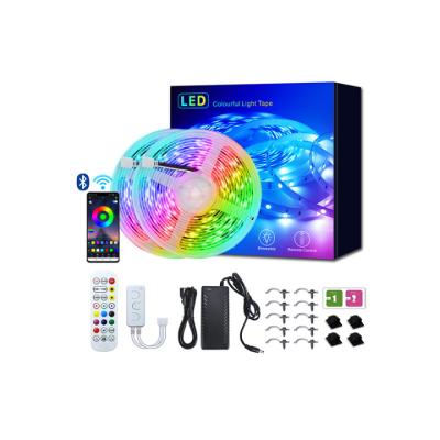 China Indoor and Outdoor Decoration Made in China 5050 RGB TV Background Light USB Smartphone App Controlled RGB Smart Led Light Strip for sale