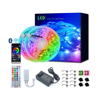 China Indoor and outdoor decoration Quality-guaranteed music LED strip light application control 5050rgb smart light strip set suitable for indoor for sale