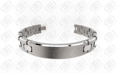 China Ti2 Titanium Jewelry Bracelet Magnetic Hand Burnish for sale