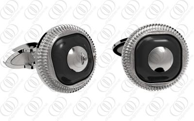 China Fashion 316L Stainless Steel CuffLinks Replaceable Element OEM for sale