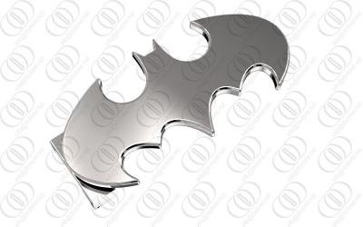 China Silver Stainless Steel Batman Belt Buckle Mirror Shiny Polished for sale