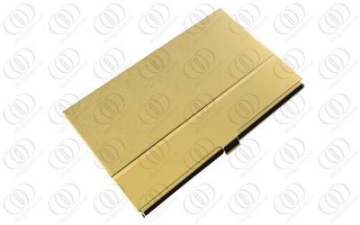 China 18K Gold Stainless Steel Business Card Holder Case , Pocket Visiting Card Holder for sale