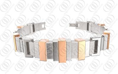 China Fashion Ti2 Titanium Jewelry Bracelet Rose Gold for sale