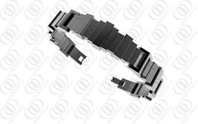 China CP Surgical Grade Titanium Jewelry Stylish Bracelet With Full PVD Black for sale