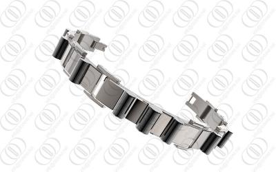 China Durable Black Tones Titanium Jewelry  , 316L Stainless Steel Silver Bracelets For Men for sale