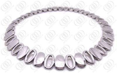 China Stylish Oval Necklace Magnets Polished and Brush Finish for sale