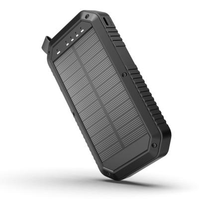 China Logo Solar Power Bank Camping Mobile Phone Solar Battery Charger Fast Power Bank 10000 MH Charging Support Light for sale