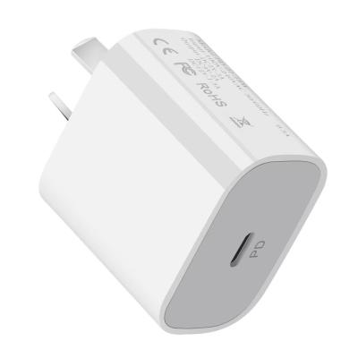 China Type-c Fast Usbc Wall Charger Au Plug 18W 20W Wall Charger Palladium Power Mobile Phone Charging Usbc Wall Charger Adapter for sale