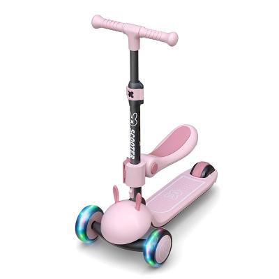 China High Quality Hot Selling Fun And Lovely Children Three Wheels Outdoor Kick Scooter With Led Light for sale