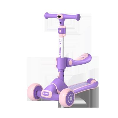 China New High Quality Child Scooter 3 Wheel Model Folding Scooter With LED Light For Child for sale