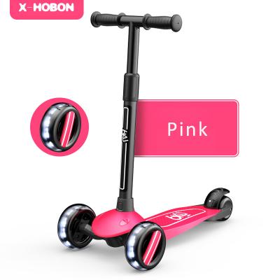 China Adjustable Handlebar Height Cheap Balance Training Scooter With Lights 3 Wheel Led Scooter For Kids for sale