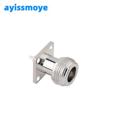 China N-kfd RF Monitoring Crimp Connector Female Flanged RF Coaxial Connector for sale