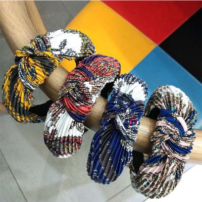 China Korean style/korean style new ethnic headband 2021 style fabric bow headbands fashion accessories wholesale for sale