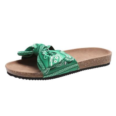 China New Style SS22 Cork Summer Sandals Women Pretty LIGHT Slip On Outdoor Slides for sale