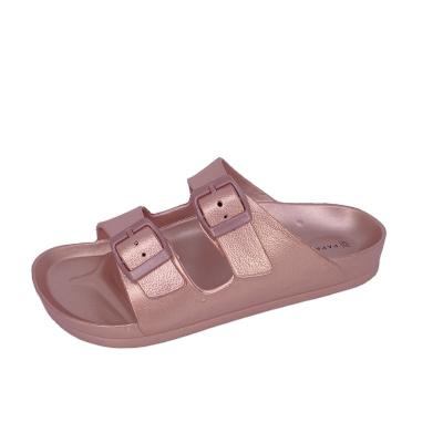 China LIGHT Luxury Metal Feeling Women Sandals Fashion Slippers For Mens And Ladies for sale