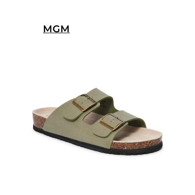 China Damping 2022 new style men's fashion leisure buckle slippers shoes cork slide slippers for sale