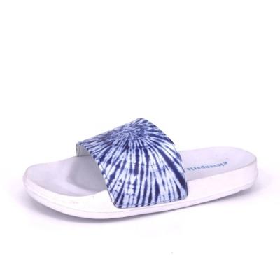 China Cushioning Tie Dye EU EVA Customized OEM Factory Beach Slippers for sale