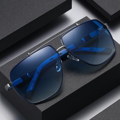 China Factory 2021 fashion sunglasses new men's polarized sunglasses two big color frame spring sunglasses wholesale in stock for sale