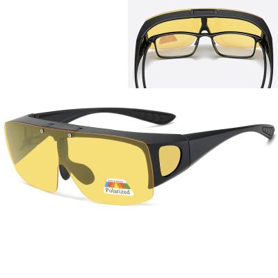 China High Quality Unisex Sports Sunglasses Fashion Polarized Clip Up Replacement Polarized On Sport Cycling Sunglasses for sale