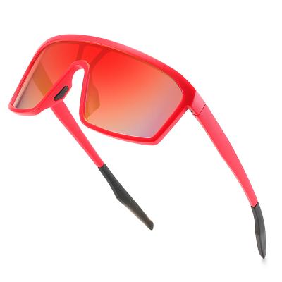 China Sports Sunglasses 2021 Custom Big Frame Night Vision Men Sports Sun Glasses Mirror Lens Eyewear for sale