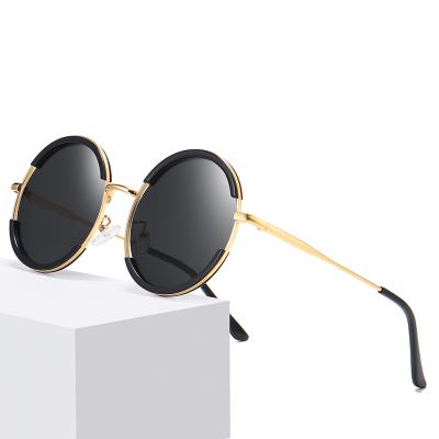 China Fashion Sunglasses Outdoor Travel Style Ladies New Sunglasses Shape Round Frame Sunglasses Polarized Sun Glasses for sale