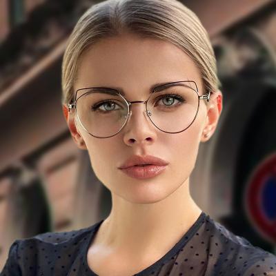 China Blue Light Anti Blocking Glasses Wholesale New Big Sale Stainless Optical Frame With High Quality Glasses for sale