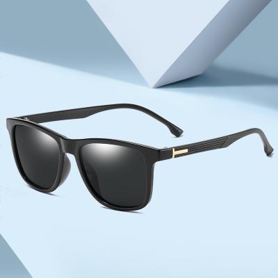 China High Quality Polarized Recycling Man Metal Square Glass Sunglasses New Men's Sunglasses Retro Fashion Sun Glasses for sale