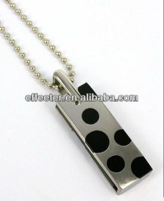 China Personality And Stylish HSTP-1813 Fashion Stainless Steel Pendant , USB Pendant With 256MB-64GB for sale