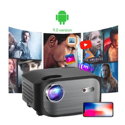 China 3D Ready Projector T01 Wifi 5G Android HD 1080p Smart Native 4K Resolution 3D Movie Supported Home Theater Multimedia LED Projectors for sale