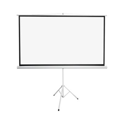 China Aixin Tripod HD 60 to 150 Inch Matt White Floor Bracket e Stand Tripod Projector Screen for Home School for sale