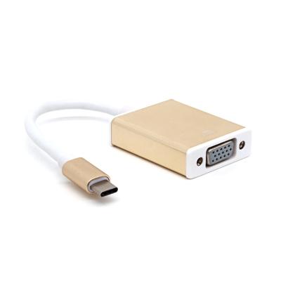 China Factory Price ABS PC Shell Type C to VGA Adapter Converter Cable with USB3.1 Port for sale