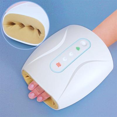 China Cordless Electric Heating Hand Massager with Compression Finger Palm Massager for sale