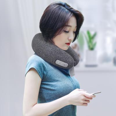 China High Quality Electric Multifunctional Neck Shoulder Pillow Massager Autoinflation Heating Back Pillow With Heat for sale