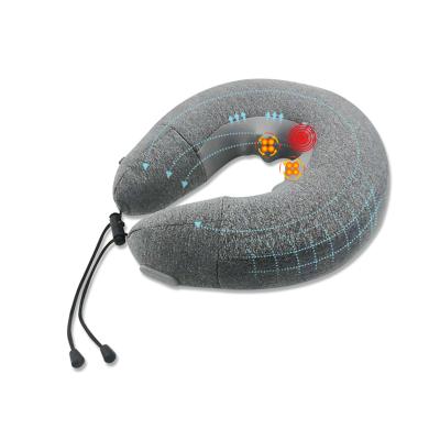 China Neck Shoulder Massager Shiatsu Pulse Back and Neck Massager Smart Electric Cordless Heating Head Massage for sale