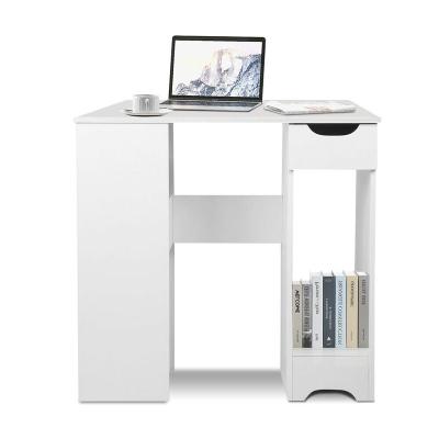 China Extendable Steel Wooden Computer Desk Table with Shelf for Student Study Office Work Home for sale